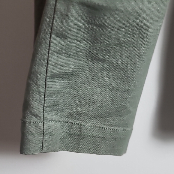 CABI Olive Three Pocket Green Blazer One Button Jacket Size Small - Picture 16 of 16